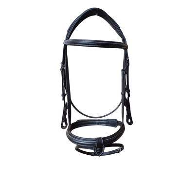 Brown Leather Horse Bridle with Reins – Padded Comfort Bridle.