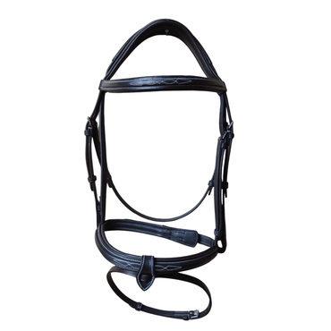 Havana Leather Horse Bridle – Padded Comfort Fit.