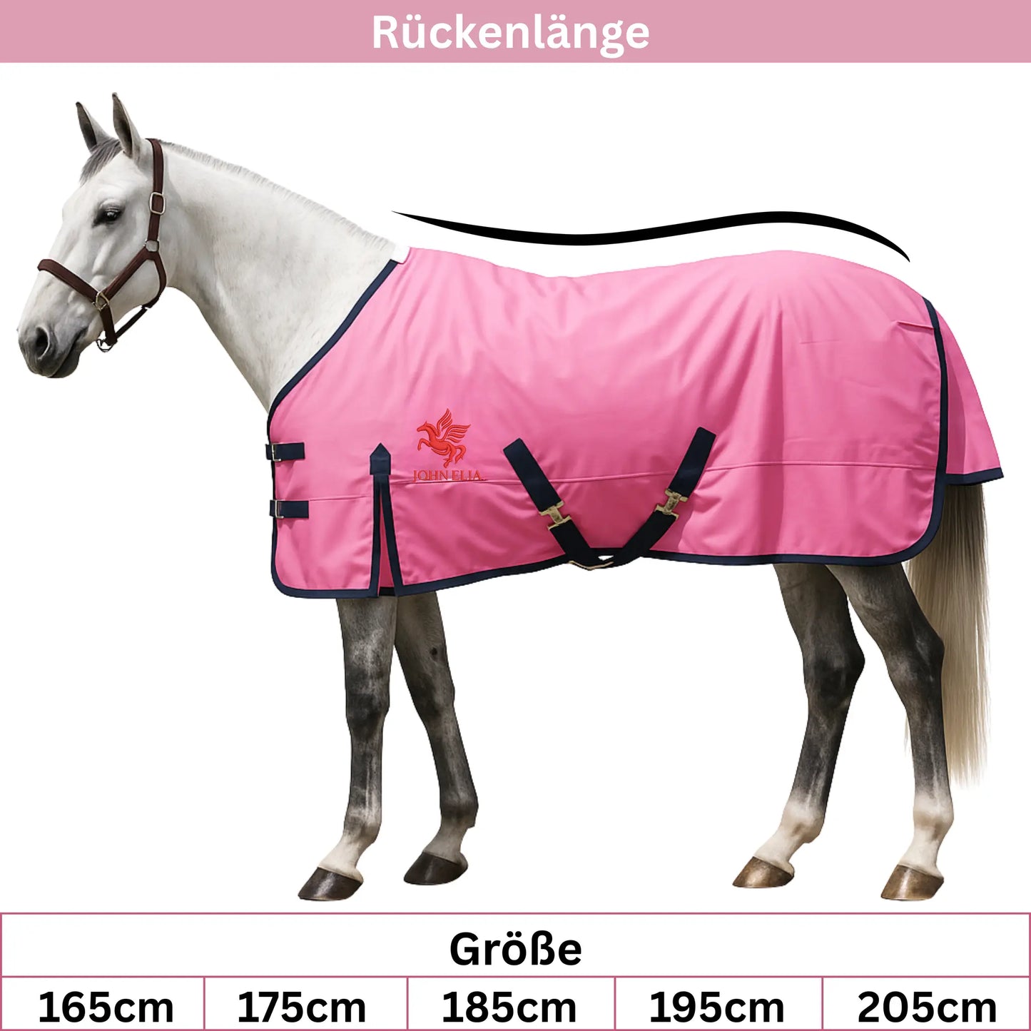 Horse Rug Waterproof 1200D - Winter Sweat Blanket - Red Black - Warm & Atmu