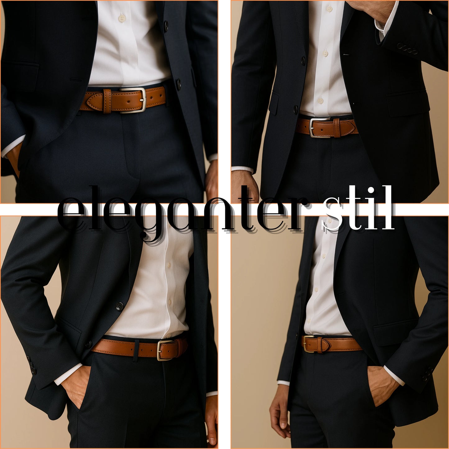 Men's Full-Grain Leather Belt | Handmade | Steel Buckle
