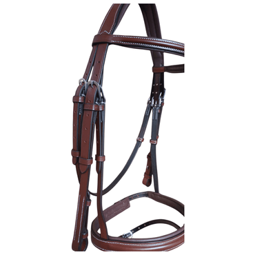 Brown Leather Horse Bridle – Padded Comfort Bridle - BH-09 Oak Brown - Youshaelia