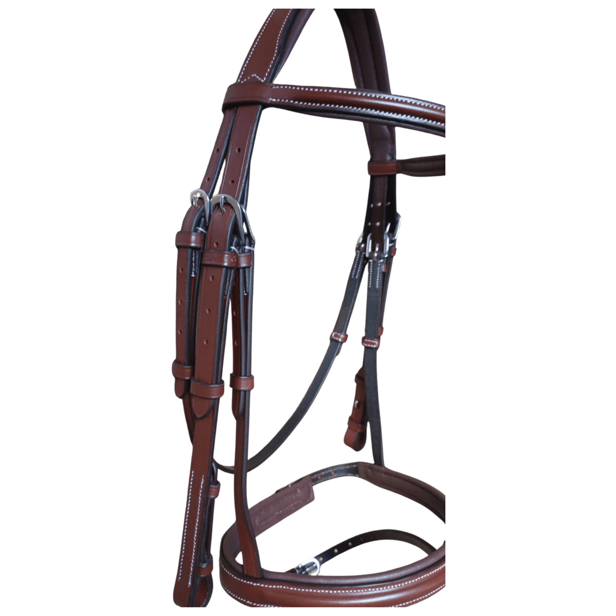 Brown Leather Horse Bridle – Padded Comfort Bridle - BH-09 Oak Brown - Youshaelia