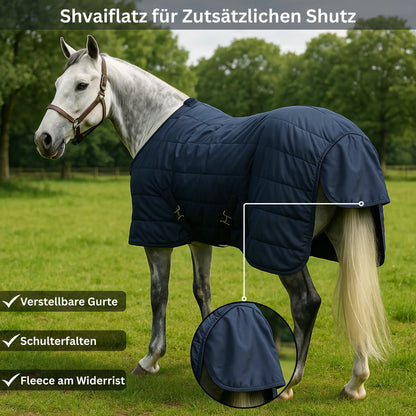 Horse Rug Winter 300g Lined - Breathable & Waterproof - Navy S-XL-