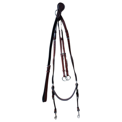 Leather Horse Breastplate with Snap Hooks – Durable & Padded - Youshaelia