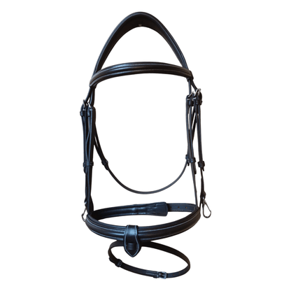 Brown Leather Horse Bridle – Padded Comfort Bridle.