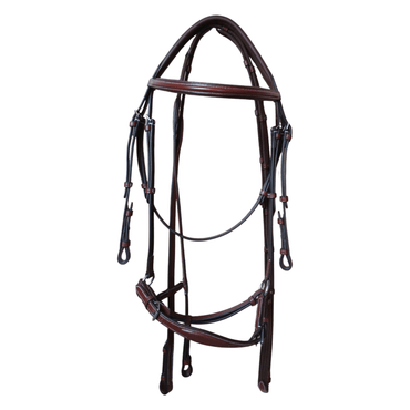 Brown Leather Horse Bridle – Adjustable Padded Fit - BH-04 Oak Brown - Youshaelia