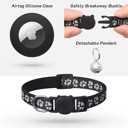 Reflektierendes Katzenhalsband-Set