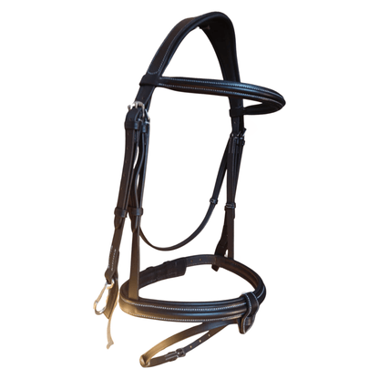 Brown Leather Horse Bridle – Padded Comfort Bridle.