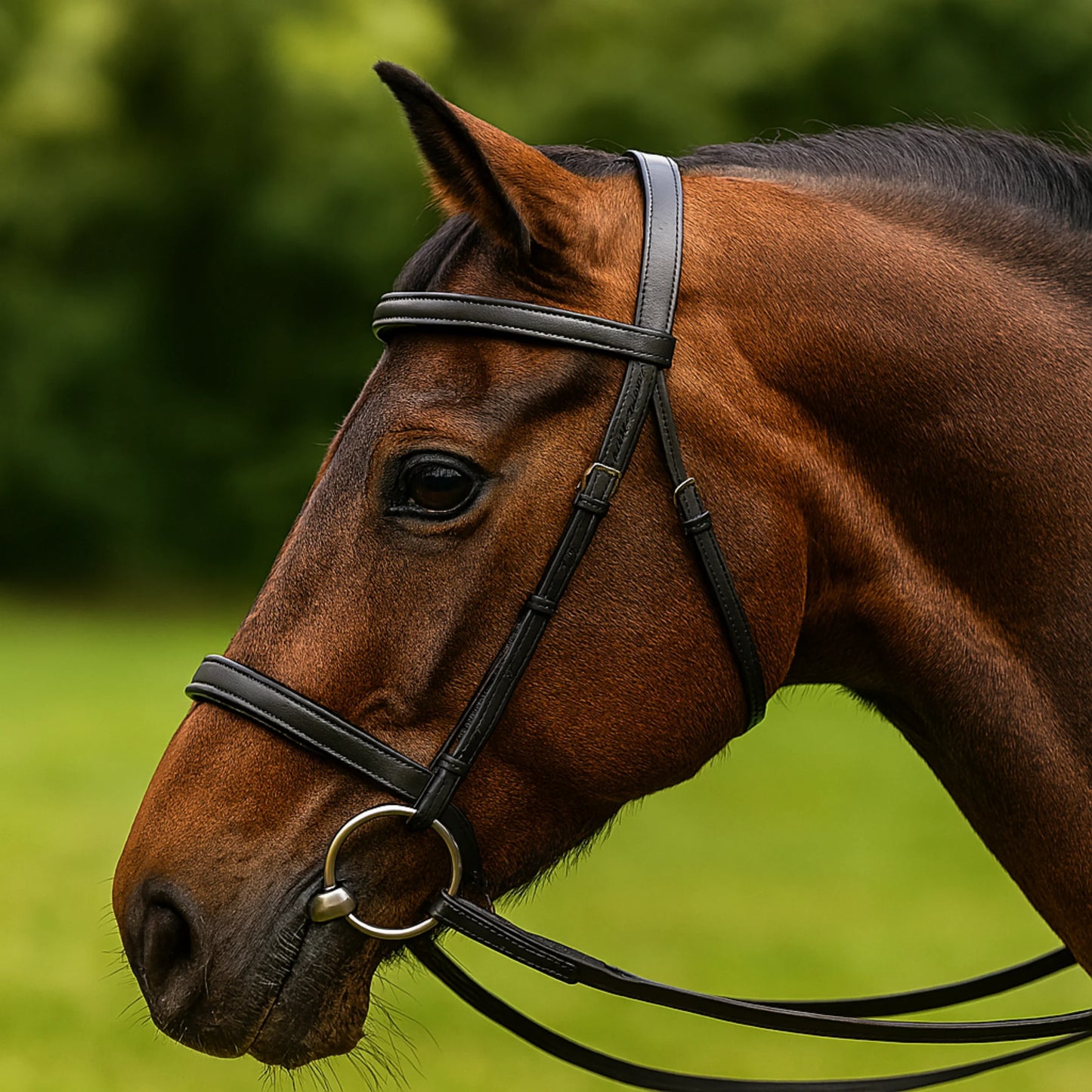 Yousha Elia Premium Full-Grain Leather Browband | Handmade