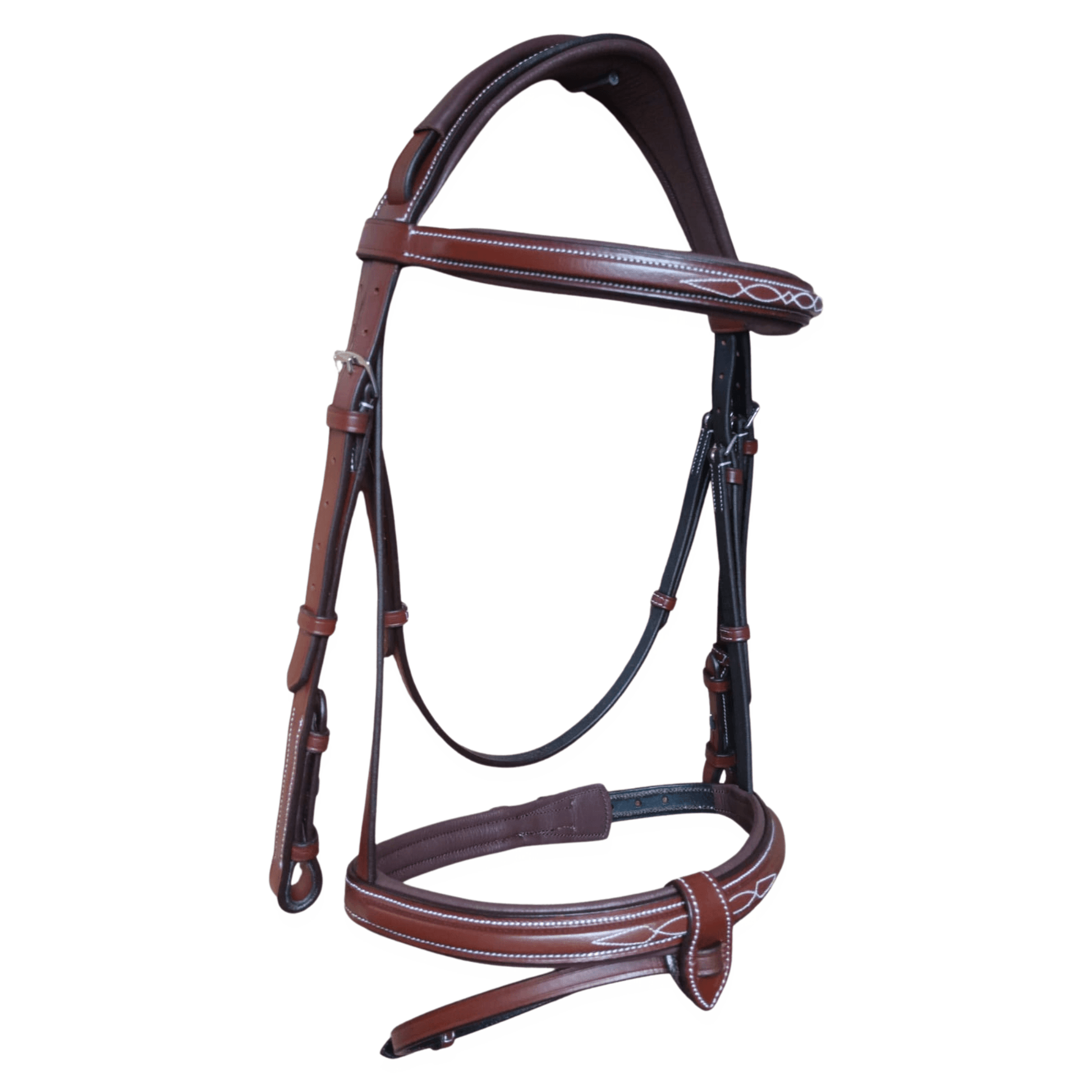 Brown Leather Horse Bridle – Padded Comfort fit - BH-02 Oak Brown - Youshaelia