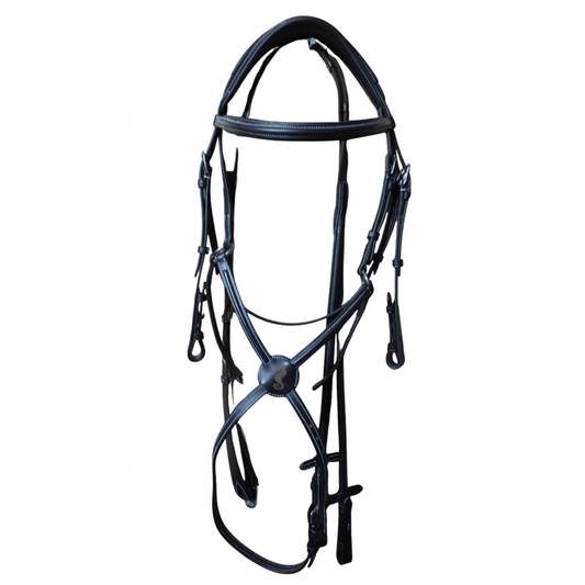 Brown Anatomical Horse Bridle – Leather Set.