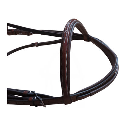 Brown Leather Horse Bridle – Padded Comfort fit - BH-02 Oak Brown - Youshaelia