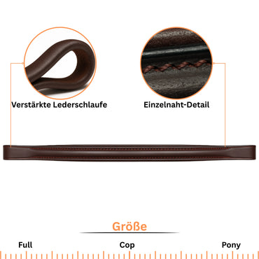 Yousha Elia Premium Full-Grain Leather Browband | Handmade