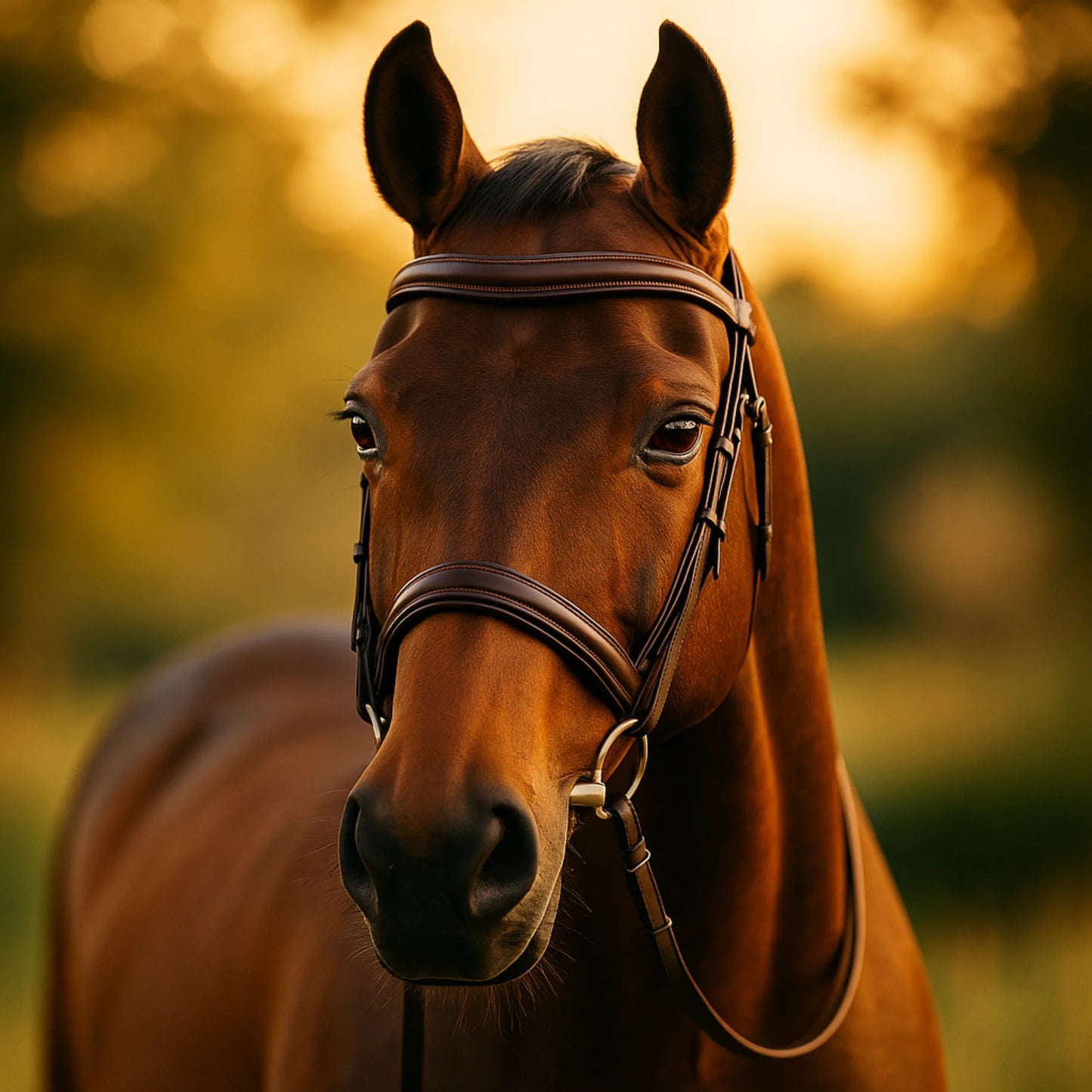 Yousha Elia Premium Full-Grain Leather Browband | Handmade