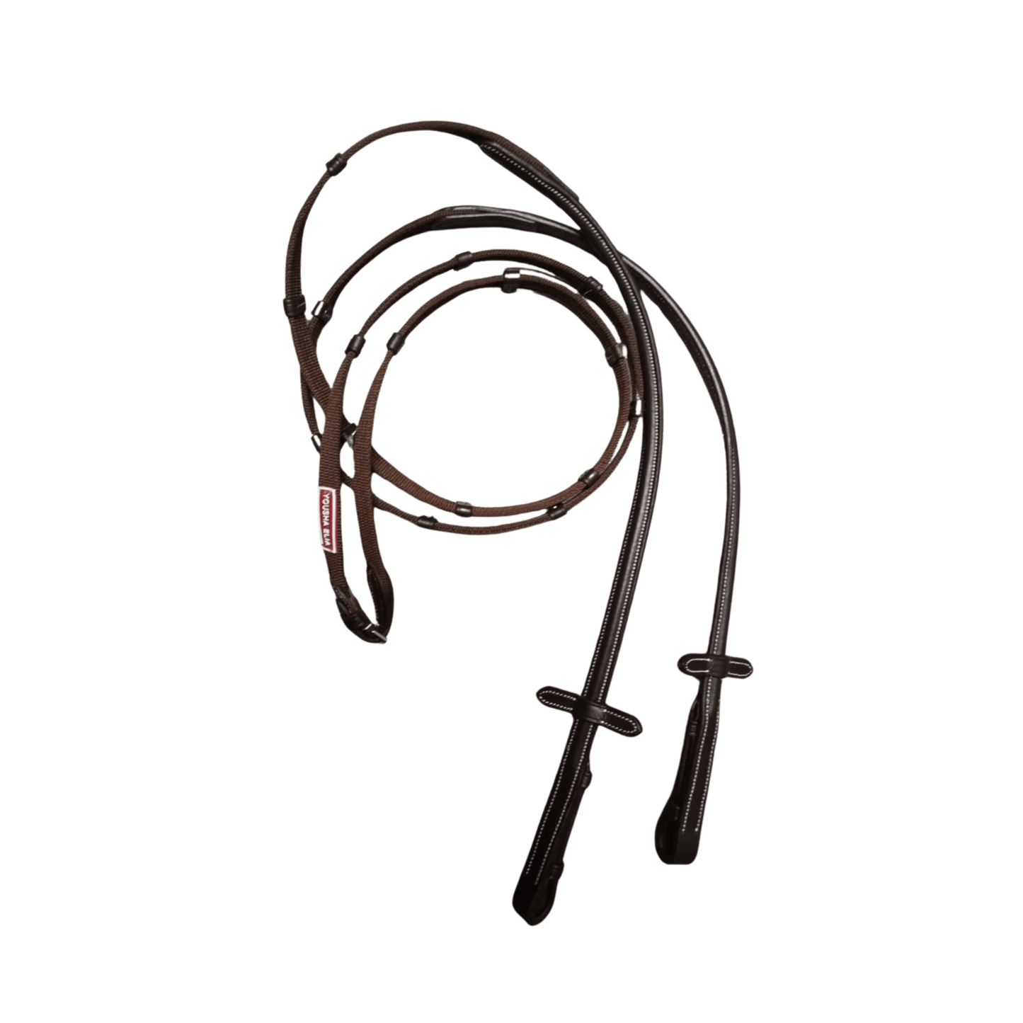 Black Leather Horse Bridle with Reins – Padded Cowhide Bridle BH-01 Havana - Youshaelia