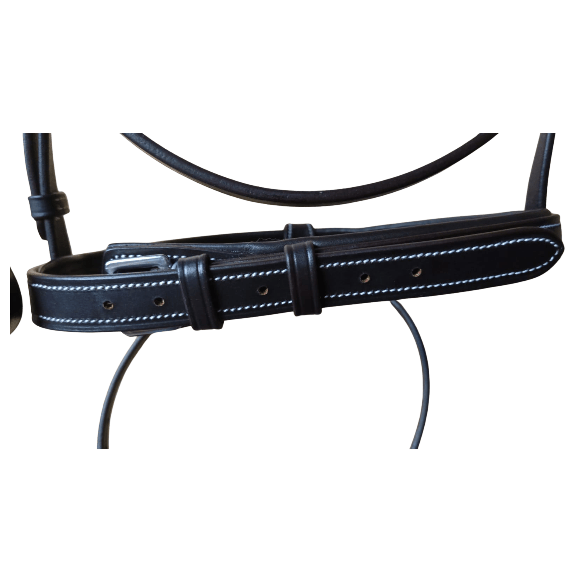 Black Leather Horse Bridle with Reins – Padded Fancy Stitch - BH-02 Havana - Youshaelia