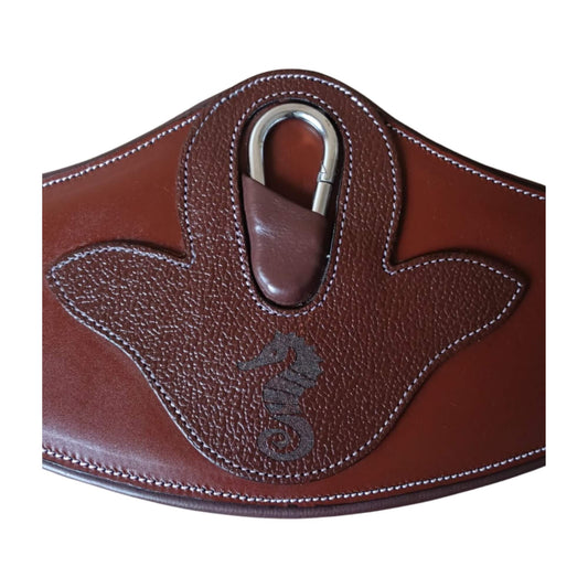 Premium Leather Horse Girth with Snap Hook – Durable & Padded - Youshaelia