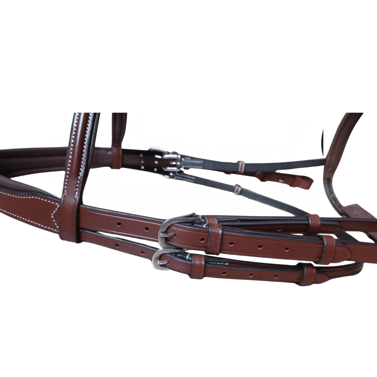 Brown Leather Horse Bridle – Padded Comfort Bridle - BH-09 Oak Brown - Youshaelia