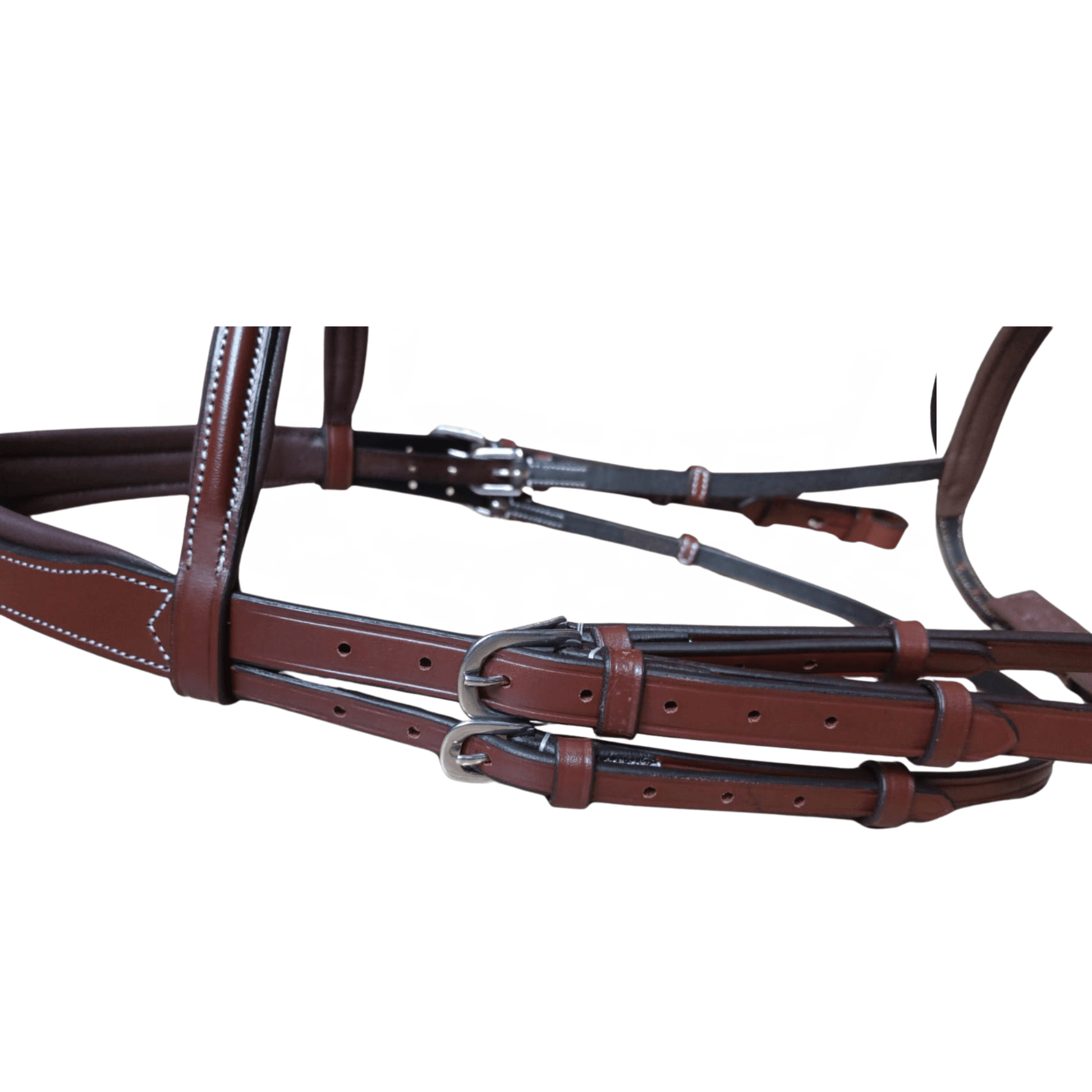 Brown Leather Horse Bridle – Padded Comfort Bridle - BH-09 Oak Brown - Youshaelia