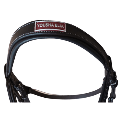 Black Leather Horse Bridle – Classic Padded Design - BH-04 Havana - Youshaelia