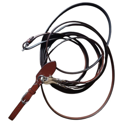Brown Leather Horse Reins with Clips – Durable Riding Reins - Youshaelia