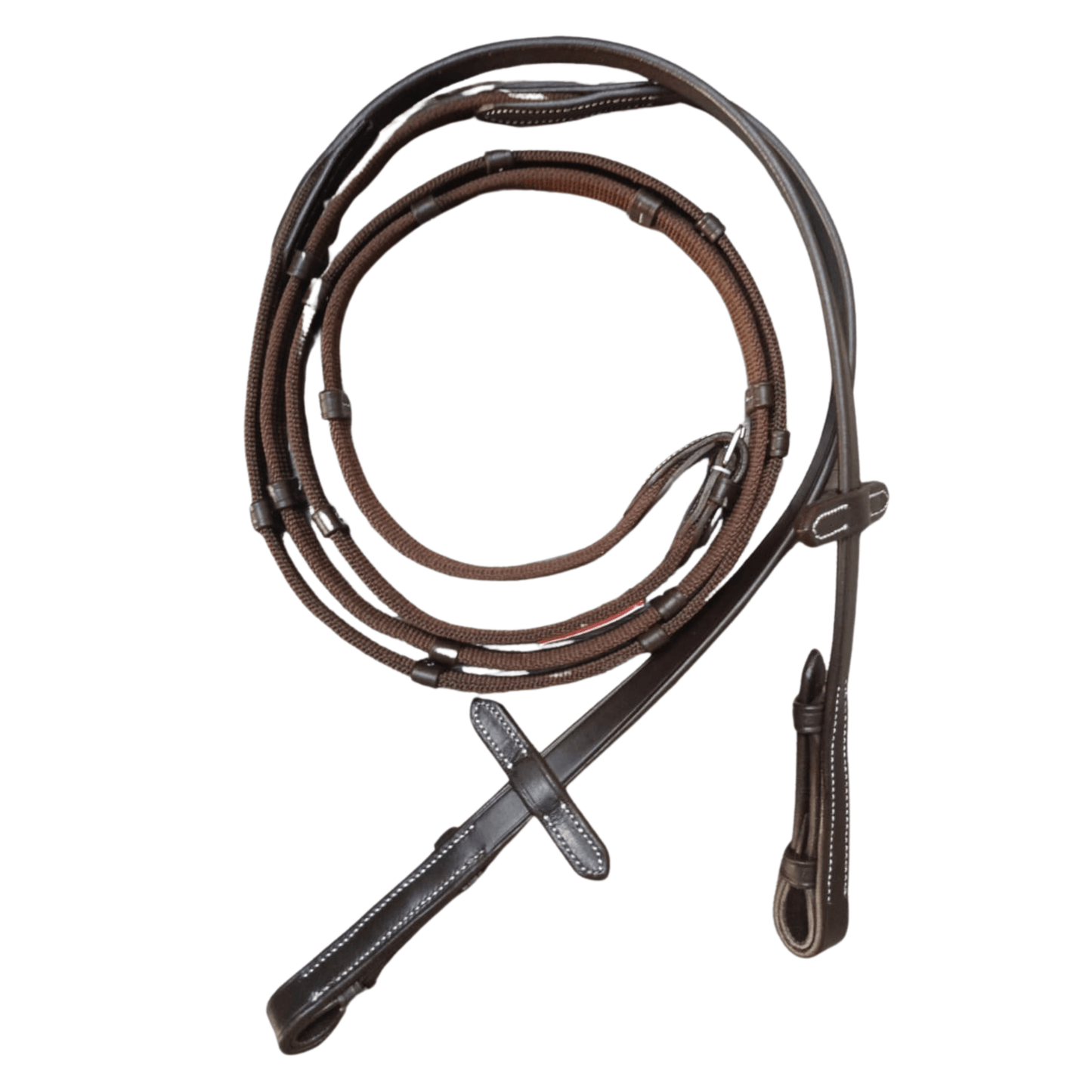 Brown Leather Horse Reins with Grip – Durable Riding Reins - BH-09 Havana - Youshaelia