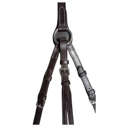 Leather Horse Breastplate with Snap Hooks – Durable & Padded - Youshaelia