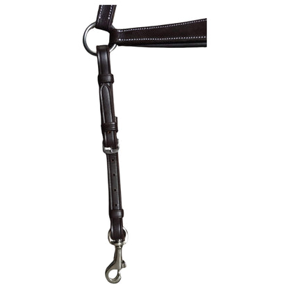 Leather Horse Breastplate with Snap Hooks – Durable & Padded - Youshaelia