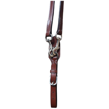 Brown Leather Horse Reins with Clips – Durable Riding Reins - Youshaelia