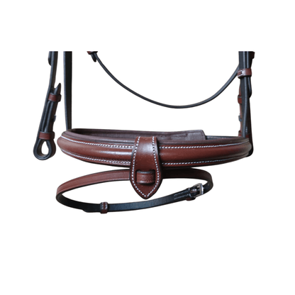 Brown Leather Horse Bridle with Reins – Padded Comfort Fit - BH-01 Oak Brown - Youshaelia