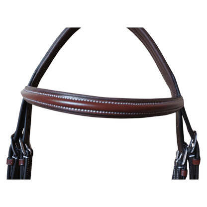 Brown Leather Horse Bridle – Padded Comfort Bridle - BH-09 Oak Brown - Youshaelia
