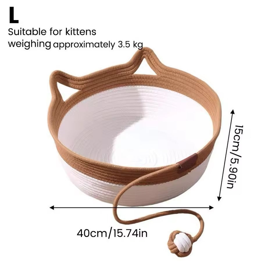 Cotton Rope Cat Bed