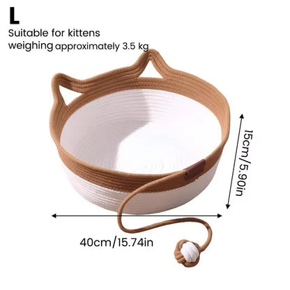 Cotton Rope Cat Bed