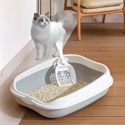 Halboffene Katzentoilette