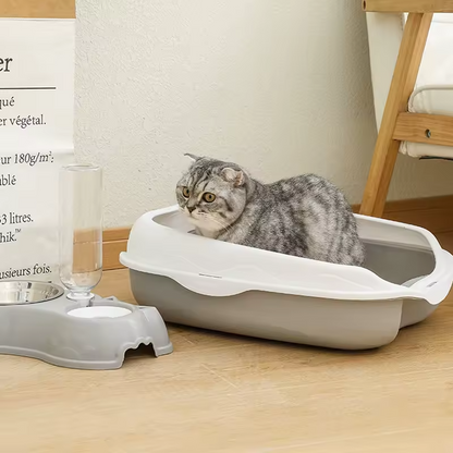 Halboffene Katzentoilette