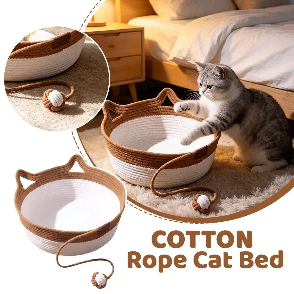 Cotton Rope Cat Bed