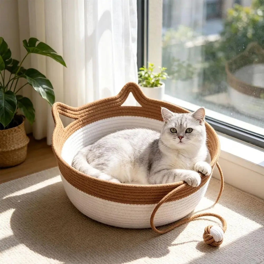 Cotton Rope Cat Bed