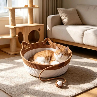 Cotton Rope Cat Bed